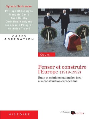 cover image of Penser et construire l'Europe (1919-1992)